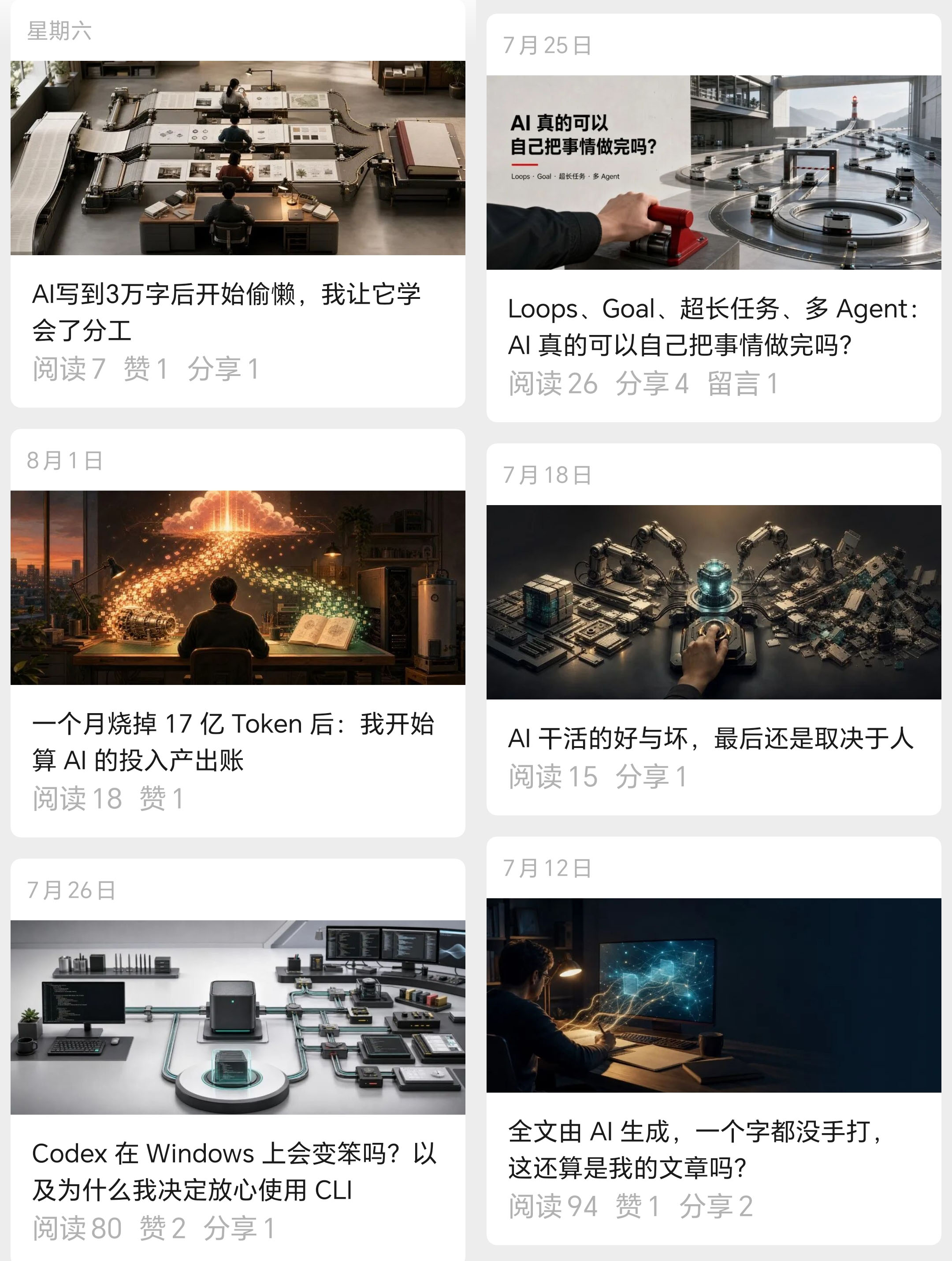 文章列表截图